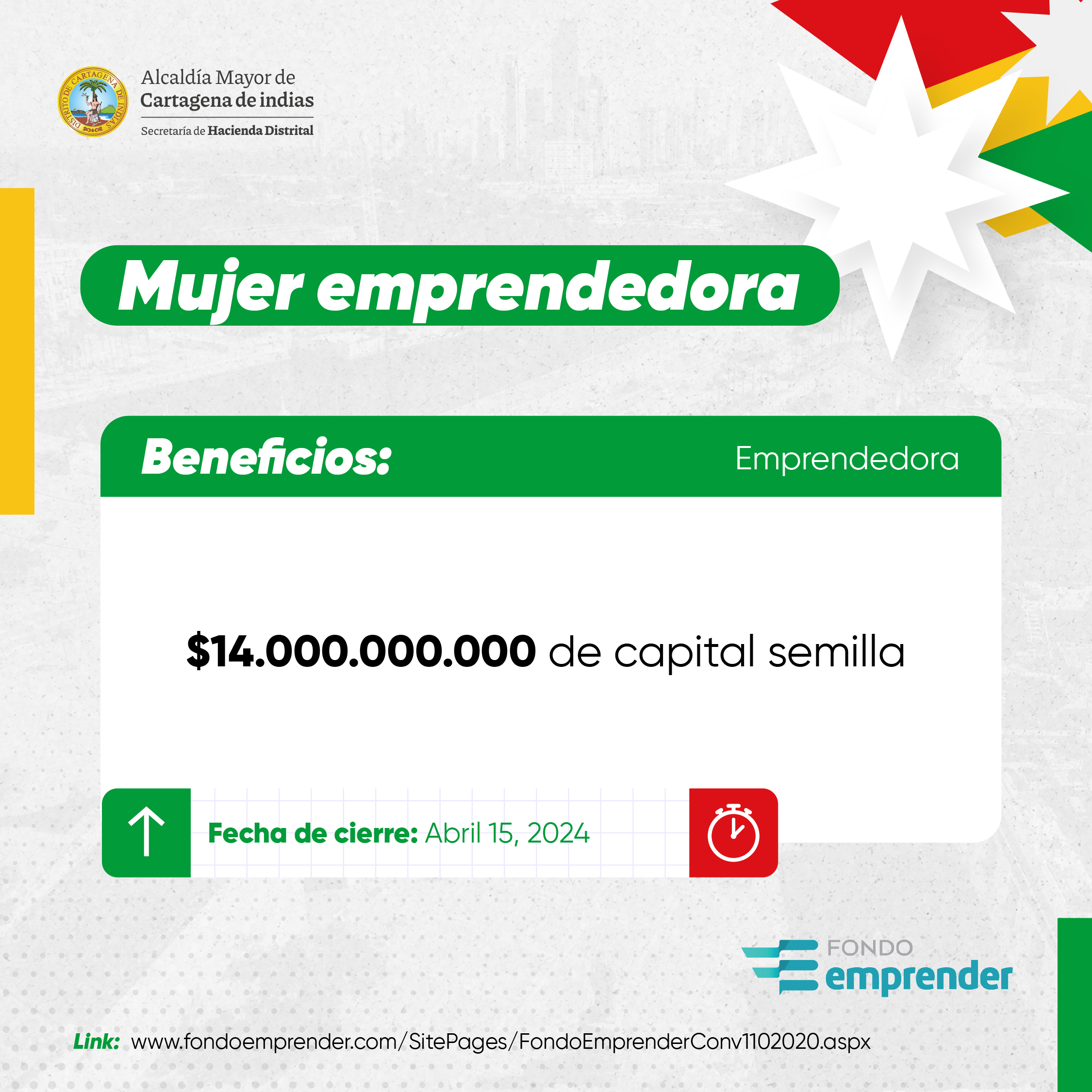 Convocatoria mujer emprendedora