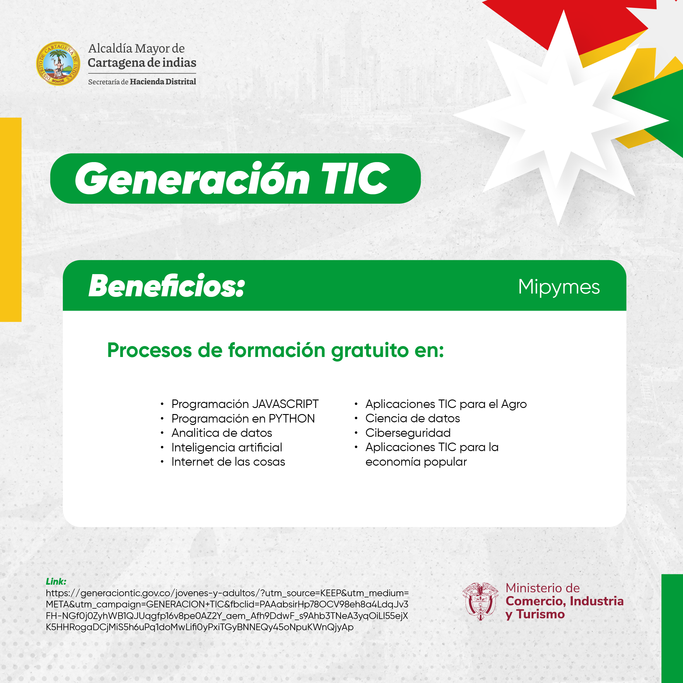 Convocatoria generación TIC