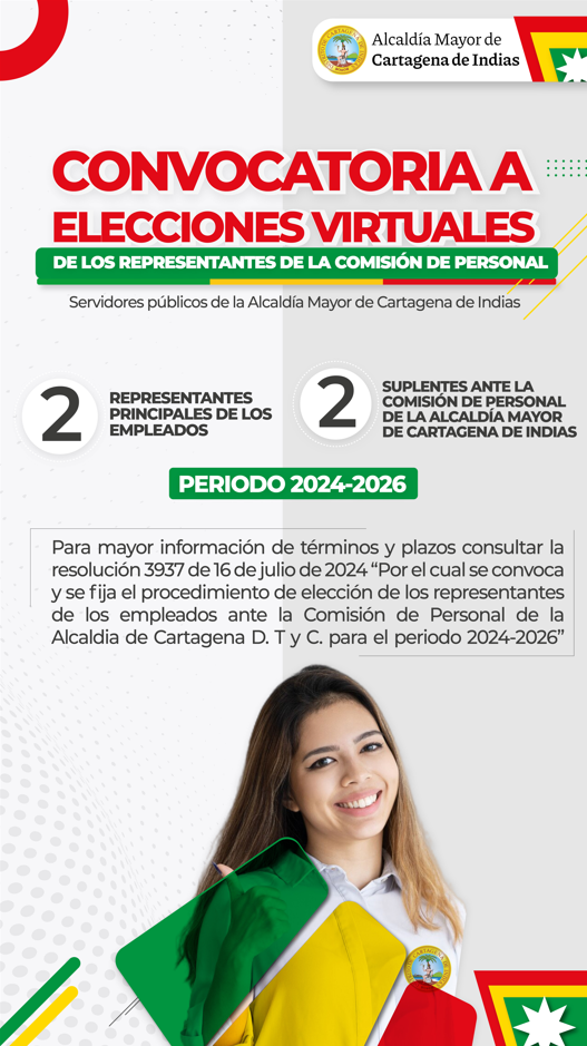 convocatoria a elecciones virtuales comisión de personal