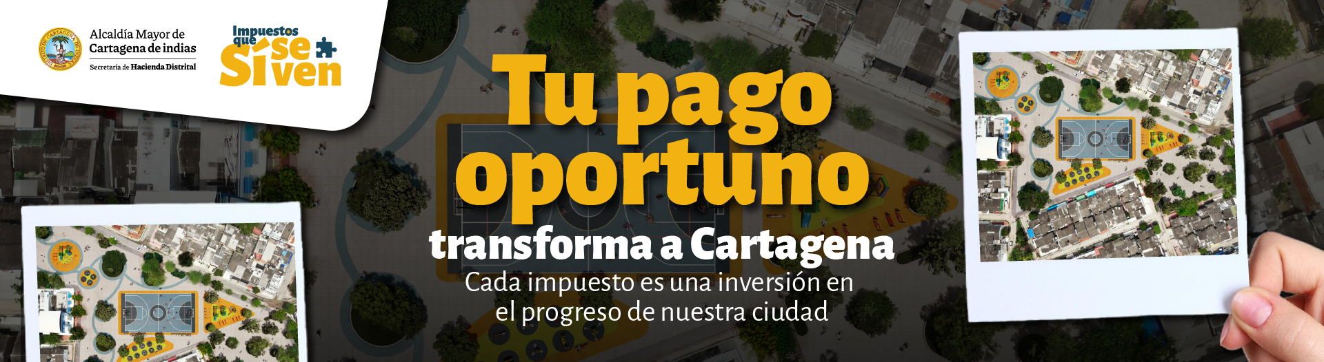 banner tu pago oportuno transforma la ciudad