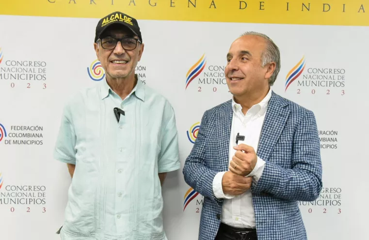  Alcalde de Cartagena, William Dau Chamat, se reunió con el Ministro de Transporte