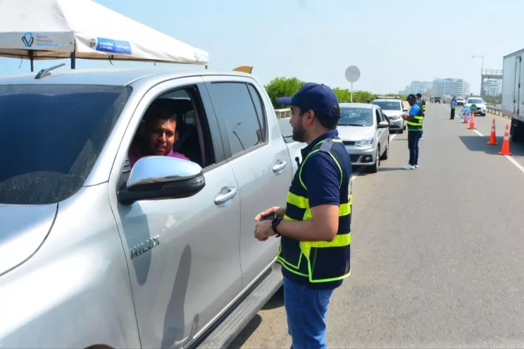 El DATT le dio la bienvenida a los turistas que llegan por tierra a nuestra ciudad.