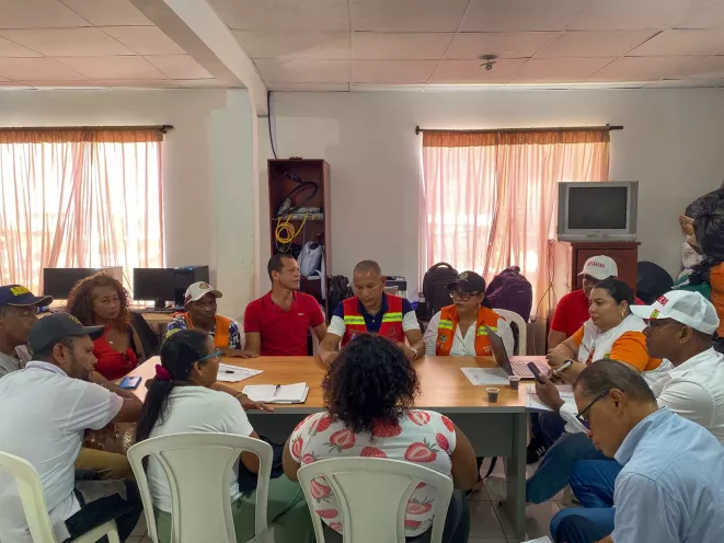 Mesa trabajo para movilidad en Bazurto