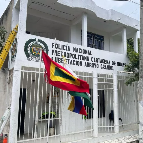 La Alcaldía de Cartagena mejora la conexión digital en la subestación de Policía de Arroyo Grande