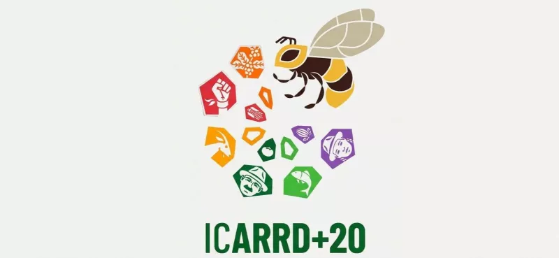 Imagen del logo de la conferencia internacional de la Reforma Agraria y Desarrollo Rural