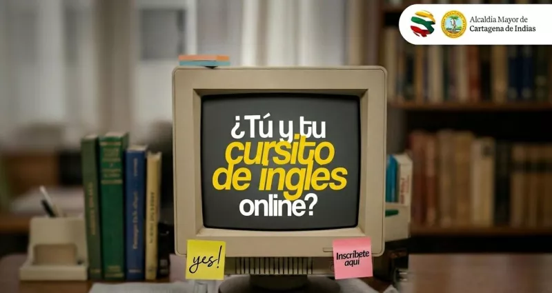 Imagen de la convocatoria abierta de cursos de ingles gratuito
