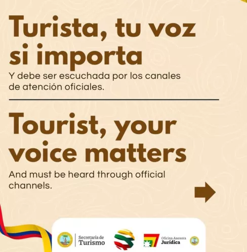 Imagen alusiva a los canales oficiales de la ciudad de Cartagena para brindar apoyo al turista y cartagenero ante situaciones irregulares relacionadas con el turismo