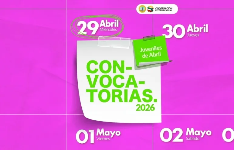 Imagen de portada de las Convocatorias Juveniles para el mes de abril de 2026