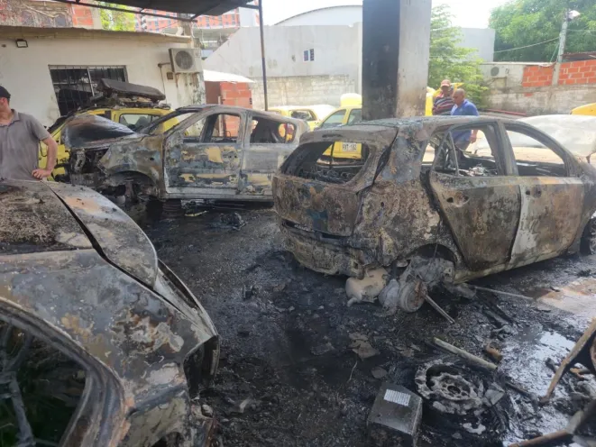 Incendio Taxis