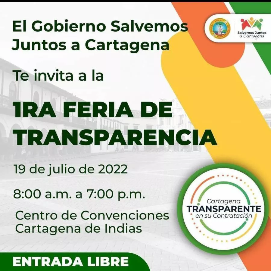 Cartagena está próxima a realizar la I Feria de Transparencia sobre contratación pública 