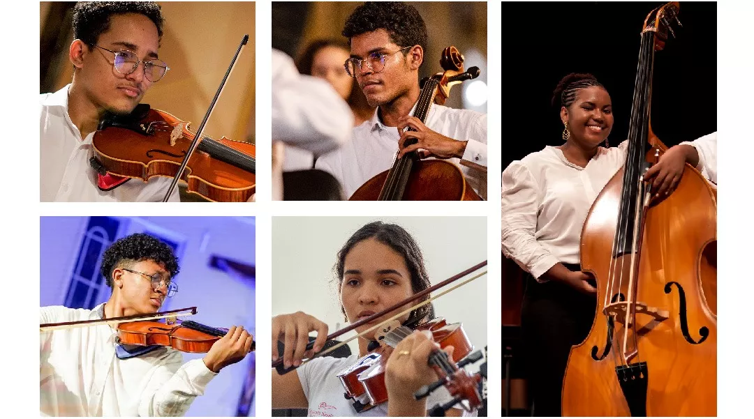 Integrantes de la Orquesta Sinfónica de Cartagena 