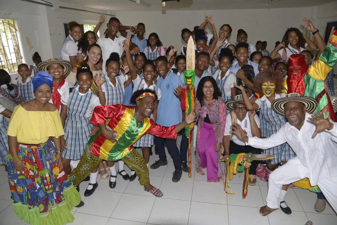 Los niños, las niñas y los adolescentes fueron los protagonistas de la toma corregimental