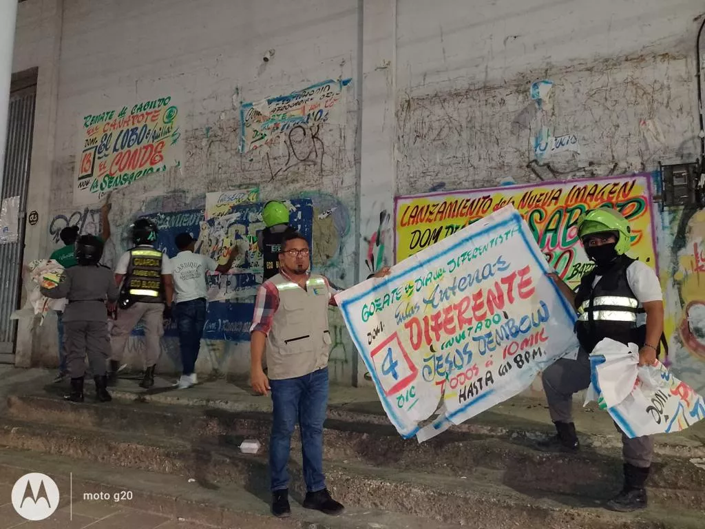 Una vez retiradas las piezas publicitarias, serán destruidas