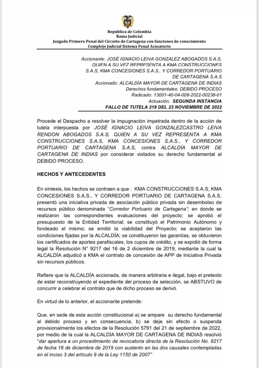 Con esta decisión, se mantiene en firme la Resolución 5909 del 30 de septiembre de 2022