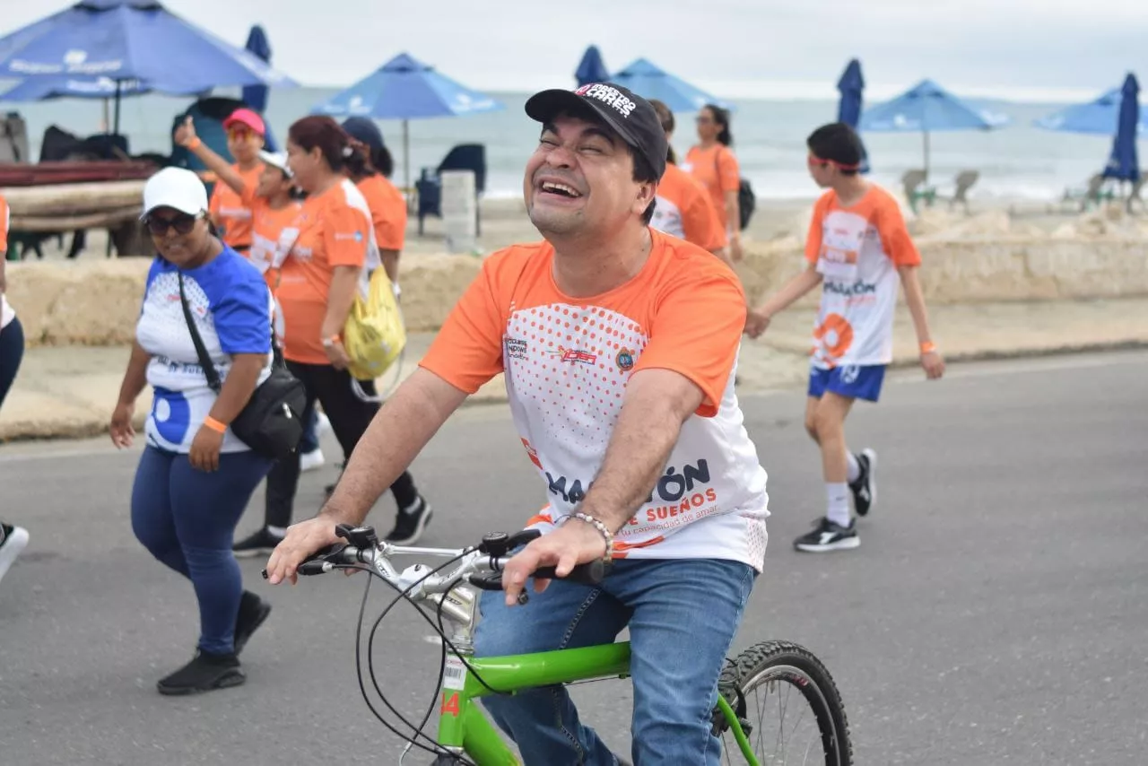 La Ciclovía Dominical fue el escenario en el cual se desarrolló la Maratón de Sueños