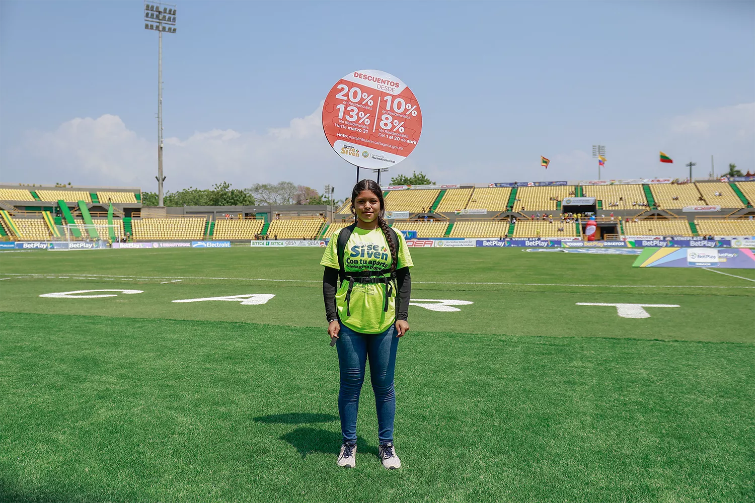 Toma del estadio Jaime Morón "Impuestos que si se ven"