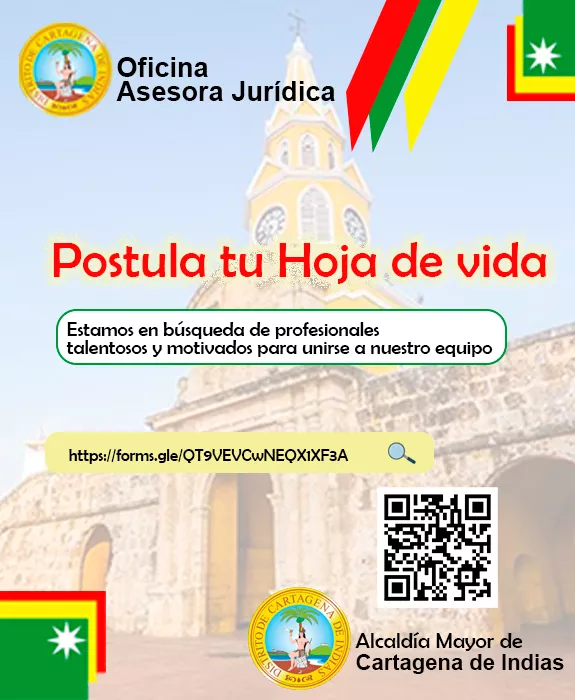 Link para postular hoja de vida oficina asesora jurídica alcaldia cartagena 