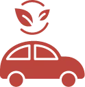 Imagen de un vehículo con ecologico