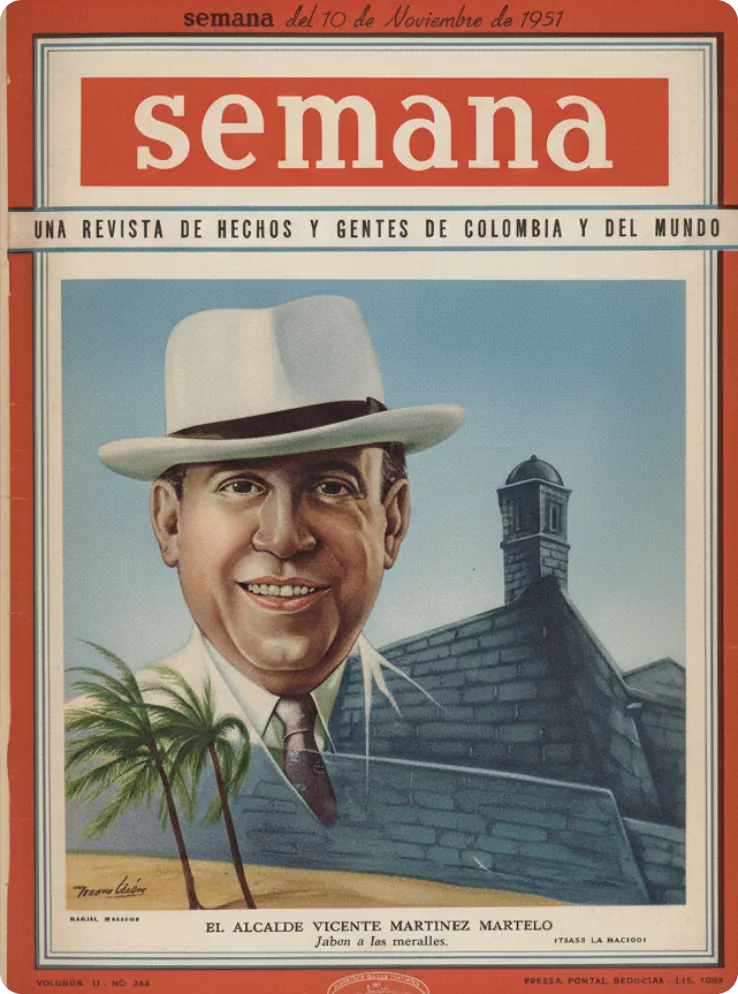 Imagen de una publicación de una revista semana