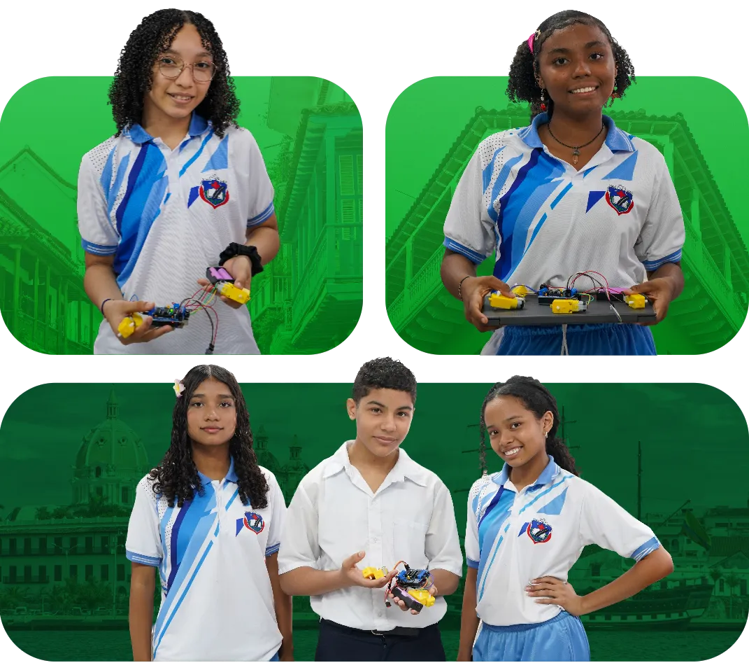Imagen de un grupo de niños 