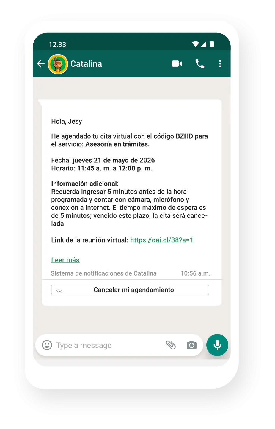 Imagen Ctg Os chat Catalina