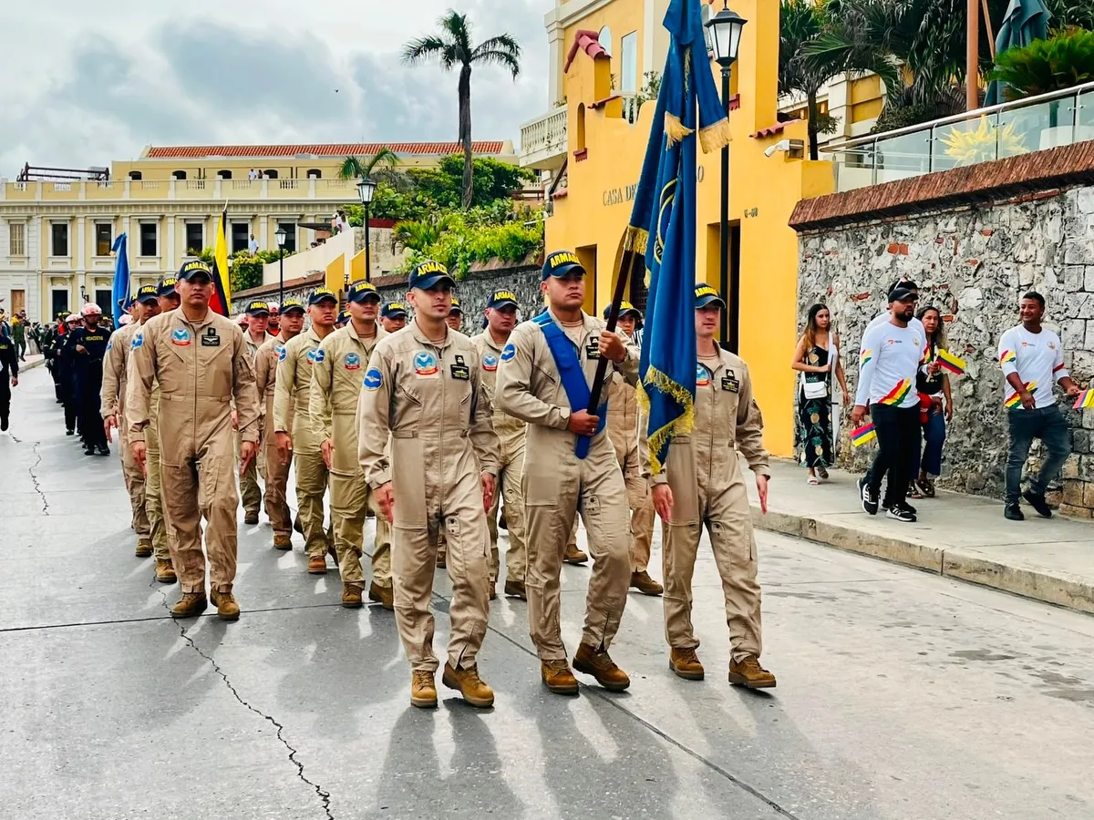 Desfile conmemorativo del Día de la Independencia de Colombia