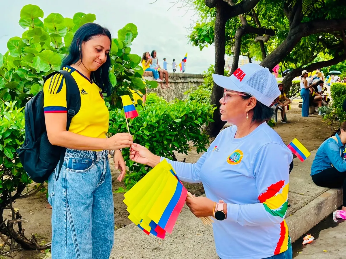 Desfile conmemorativo del Día de la Independencia de Colombia