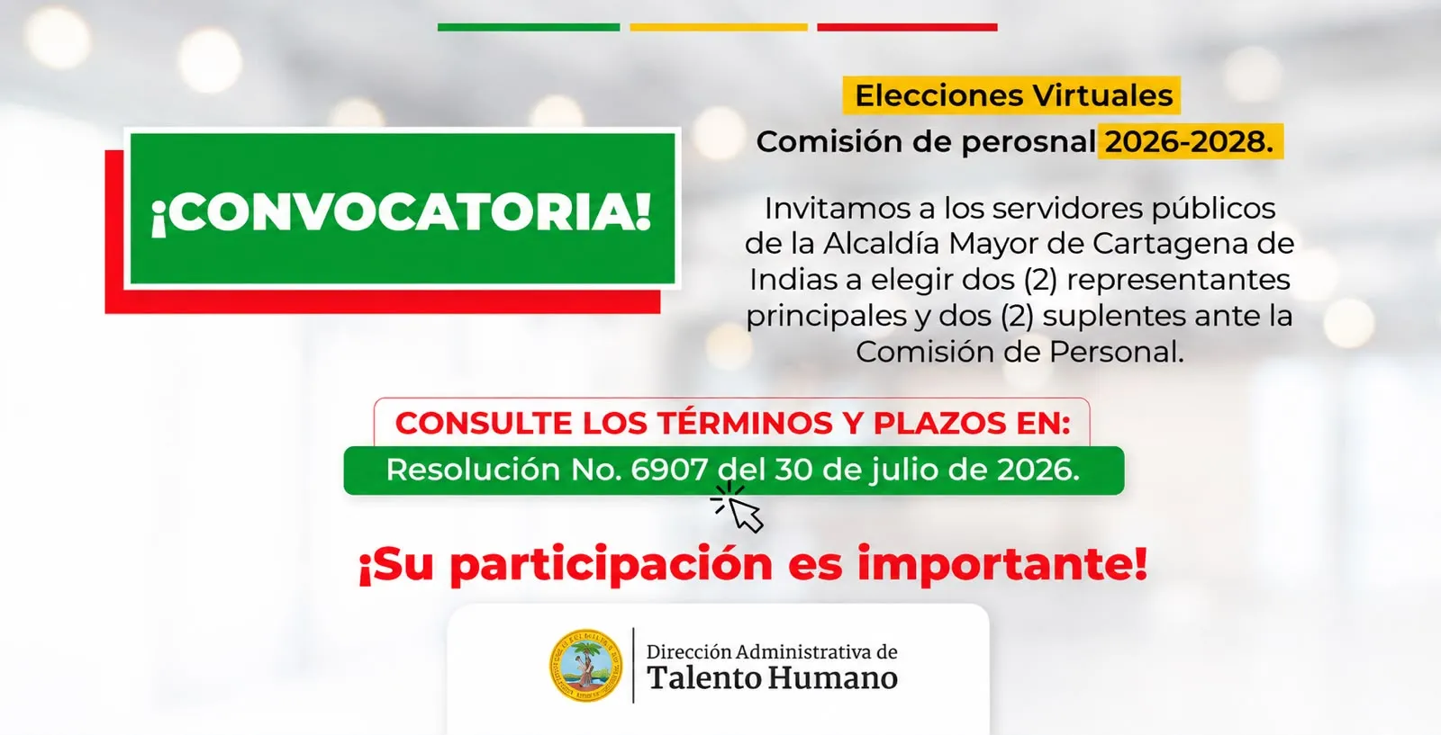  Elecciones de comisión de Personal 2026-2028